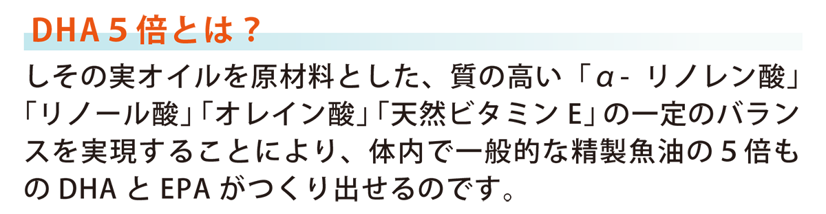 DHA5倍とは